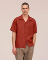 NN.07 Julio 5708 Linen Shirt Sienna Red