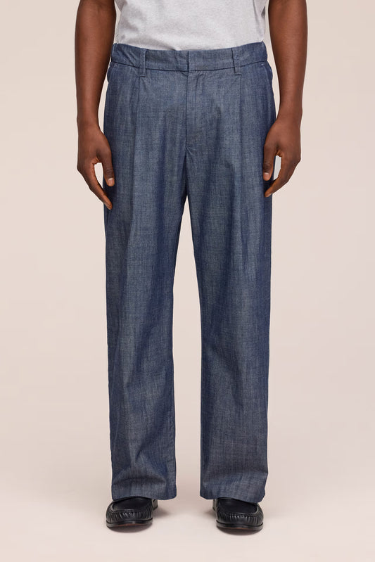 NN.07 Kay 10056 Chambray Trouser in Medium Rinse bij Checkpoint Mol