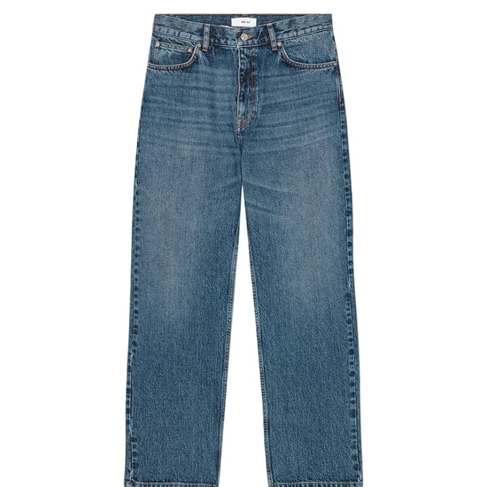 NN.07 Otis stonewashed jeans met relaxed fit en rechte pijp in blauw denim
