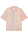 NN.07 Reed SS 50073 Pima Cotton Shirt in Pink Stripe bij Checkpoint Mol
