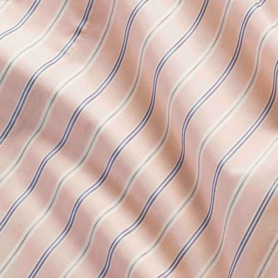 NN.07 Reed SS 50073 Pima Cotton Shirt in Pink Stripe bij Checkpoint Mol3