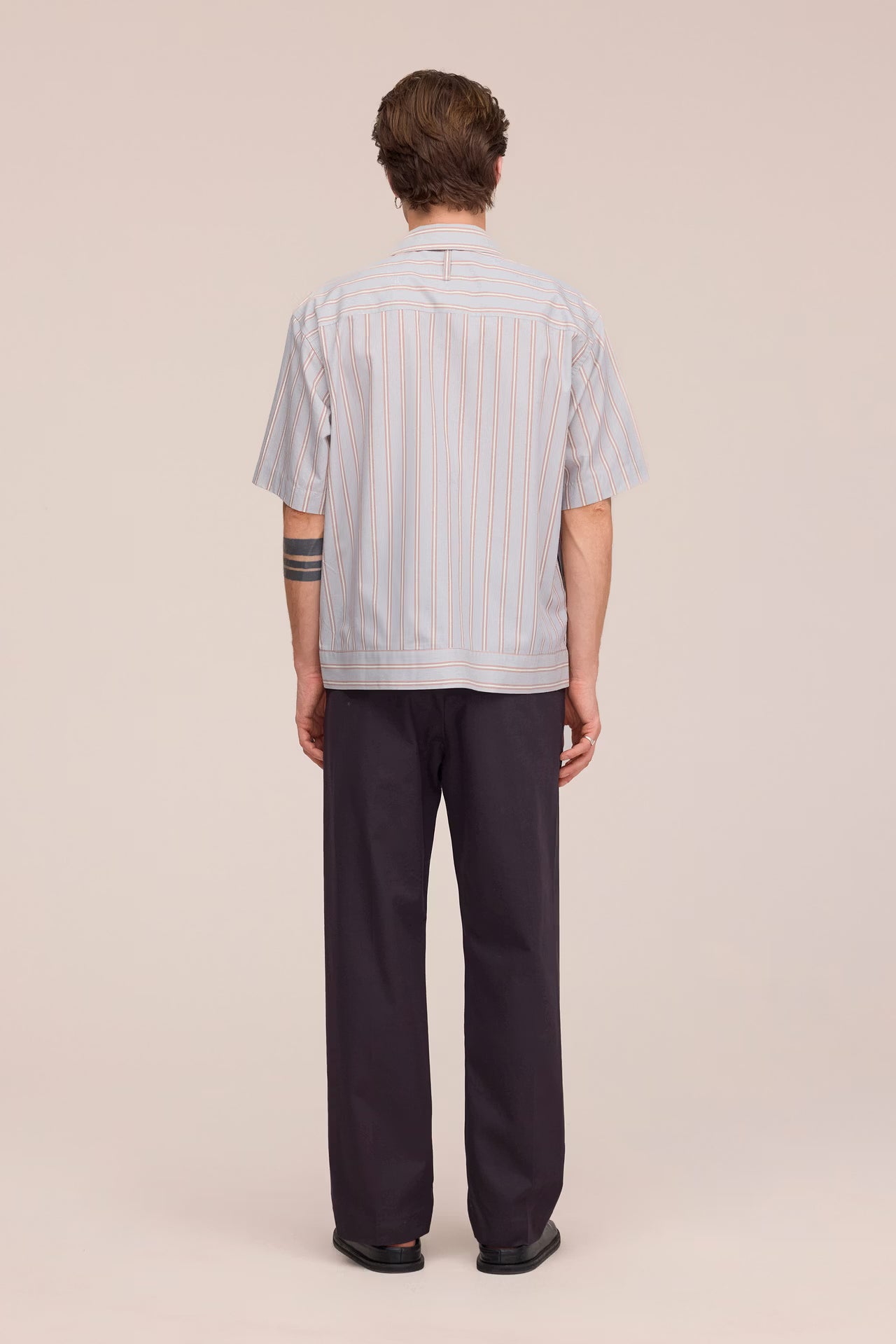 NN.07 Reed SS 5322 Supima Cotton Shirt in Red Stripe bij Checkpoint Mol