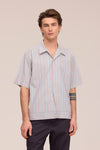 NN.07 Reed SS 5322 Supima Cotton Shirt in Red Stripe bij Checkpoint Mol