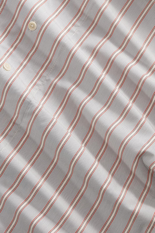 NN.07 Reed SS 5322 Supima Cotton Shirt in Red Stripe bij Checkpoint Mol