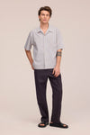 NN.07 Reed SS 5322 Supima Cotton Shirt in Red Stripe bij Checkpoint Mol