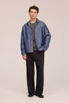 NN.07 Rob 50067 Chambray Denim Overshirt in Raw Indigo bij Checkpoint Mol