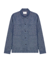 NN.07 Rob 50067 Chambray Denim Overshirt in Raw Indigo bij Checkpoint Mol