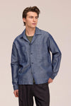 NN.07 Rob 50067 Chambray Denim Overshirt in Raw Indigo bij Checkpoint Mol2