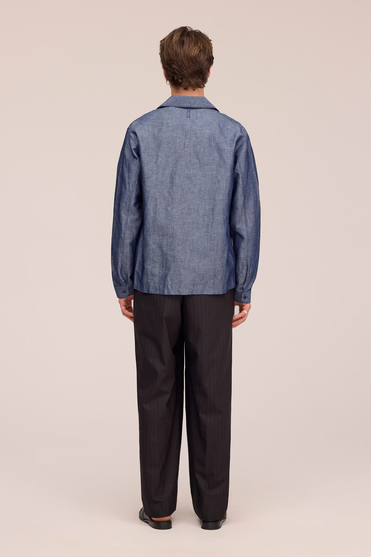 NN.07 Rob 50067 Chambray Denim Overshirt in Raw Indigo bij Checkpoint Mol3