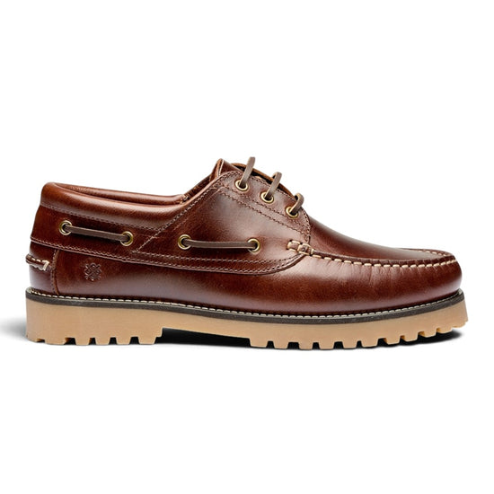 Original Playboy Claude bootschoenen in brandy pull-up leer