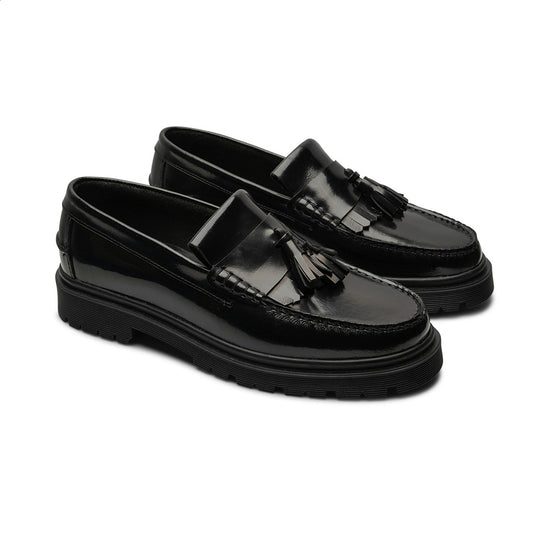 Playboy Shoes Florida zwarte loafer in zijaanzicht