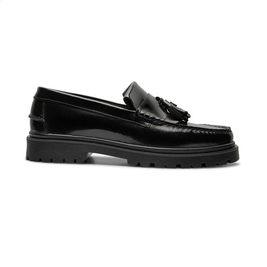 Playboy Shoes Florida tassel loafers in zwart polido-leer