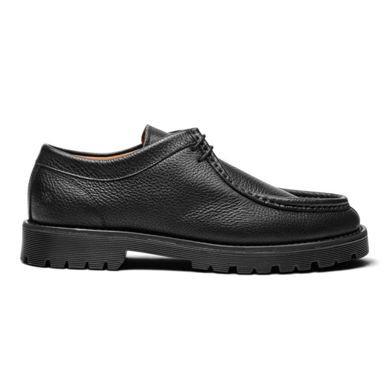 Playboy Shoes Malo moc-toe veterschoenen in zwart tumbled leather