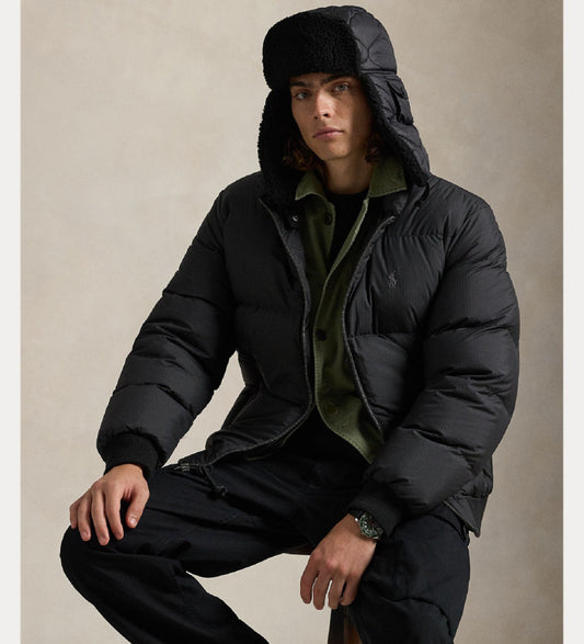 Polo Black Insulated Bomber