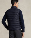 Polo Ralph Lauren Colden Opvouwbare Donsbodywarmer Navy – achteraanzicht op model | Checkpoint Mol