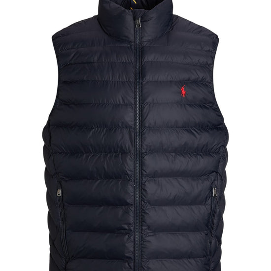 Polo Ralph Lauren Colden Opvouwbare Donsbodywarmer Navy – vooraanzicht | Checkpoint Mol
