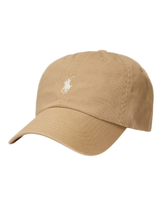 Polo Ralph Lauren Katoenen Pet Cafe Tan – vooraanzicht met Pony-logo | Checkpoint Mol
