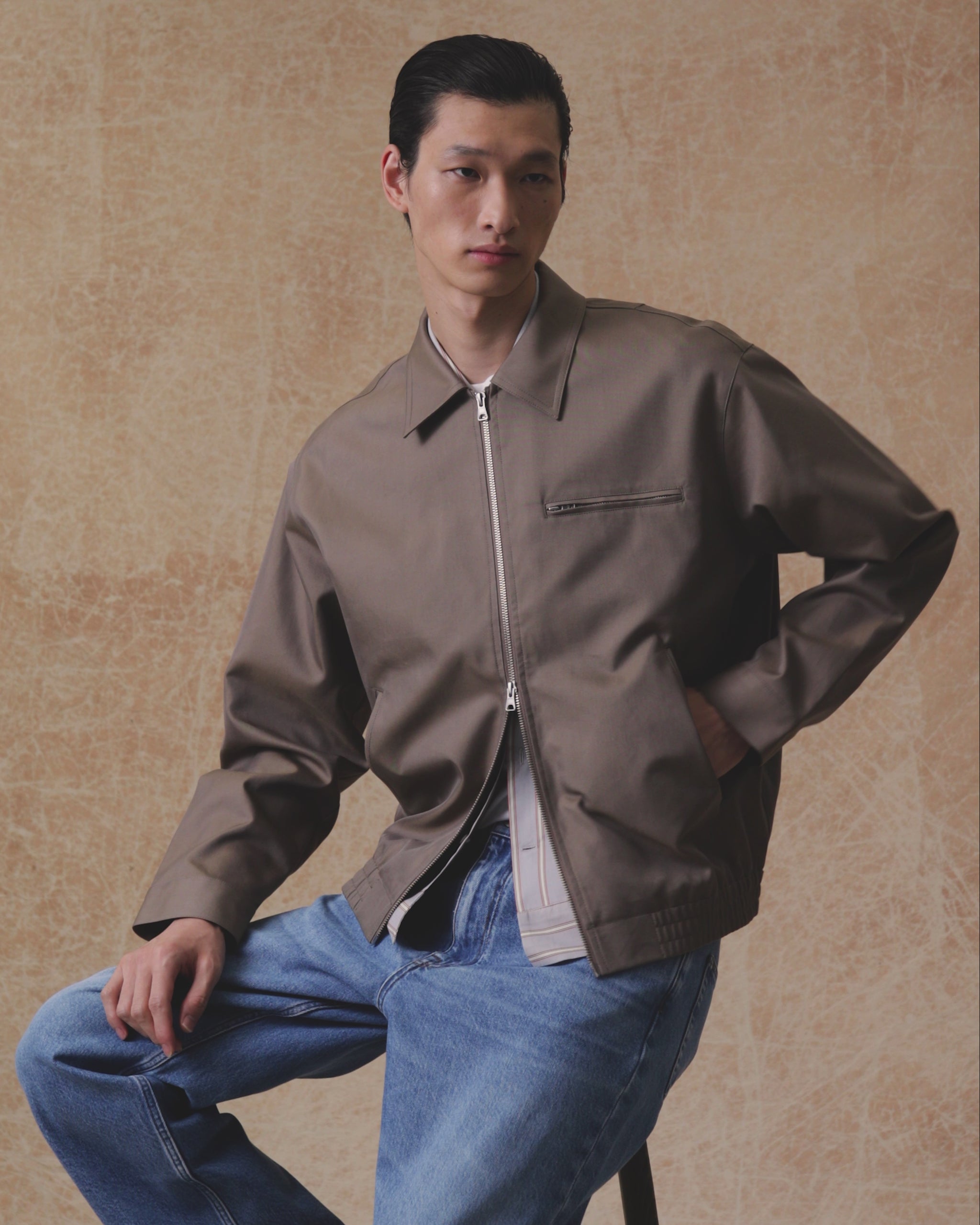 NN.07 Gideon 80038 Lightweight Jacket in Clay Mirage bij Checkpoint Mol