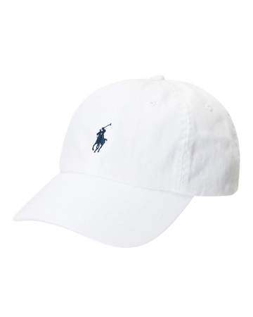 White Newport Navy Cotton Chino Baseball Cap