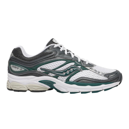 Saucony ProGrid Omni 9 OG Gadget Pine Green unisex sneaker zijaanzicht