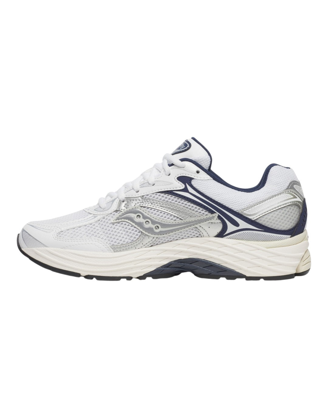 Voorkant van Saucony ProGrid Omni 9 White Navy sneaker