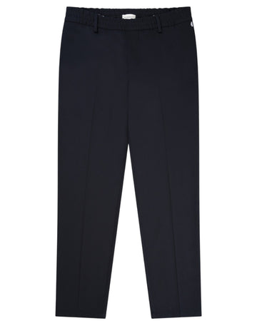 Navy Bien Wool Blend Trousers