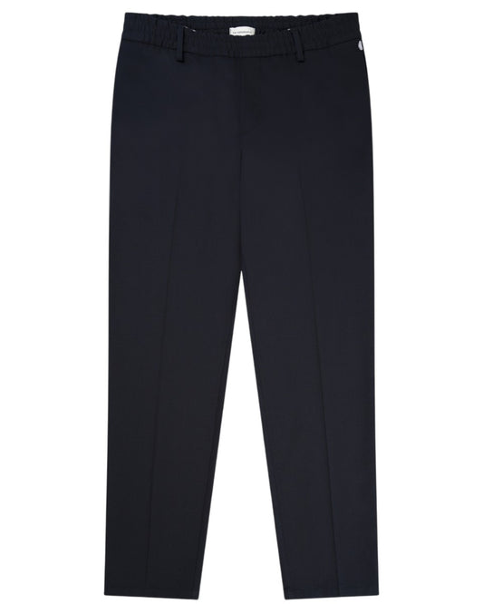 Navy Bien Wool Blend Trousers