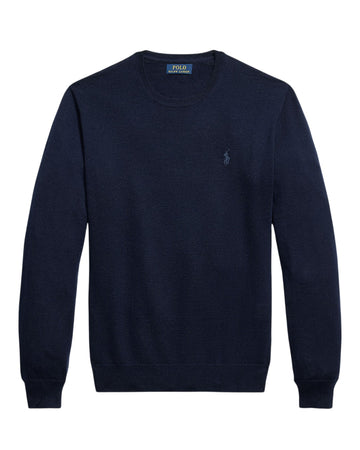 Ralph Lauren Merino Wool Crewneck Trui Hunter Navy