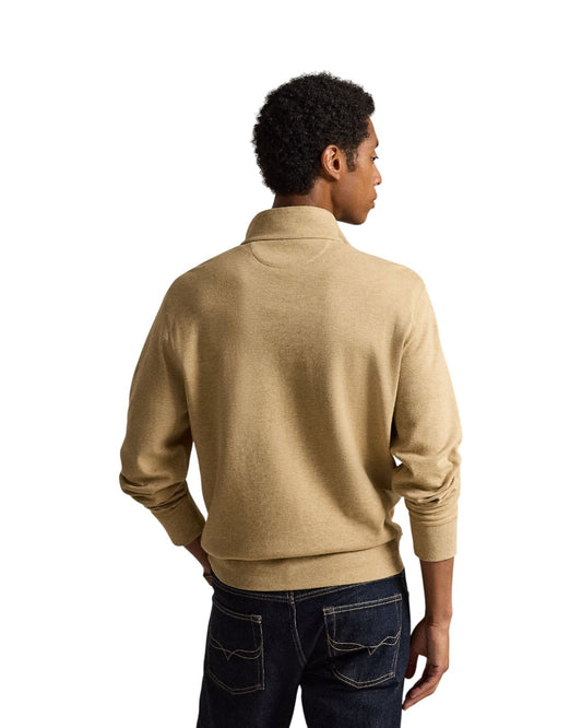Ralph Lauren Double-Knit Jersey Sweater Cafe
