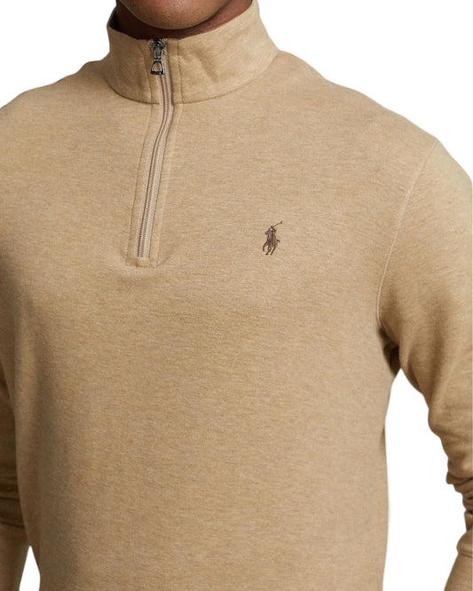 Ralph Lauren Double-Knit Jersey Sweater Cafe