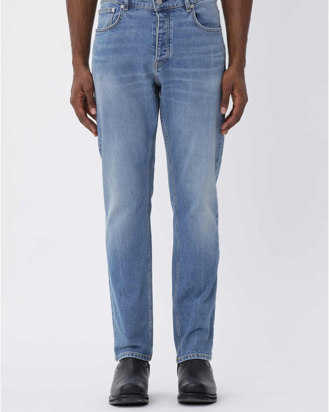 Won Hundred Archer Regular Fit Denim San Vintage Light Blue bij Checkpoint Mol
