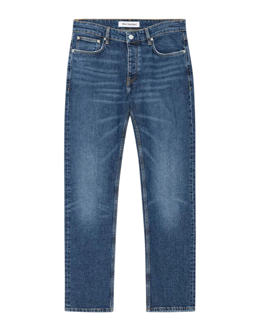 Won Hundred Archer Relaxed Slim Denim Dard Blue relaxed slim fit jeans bij Checkpoint Mol
