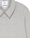 Achterkant van Won Hundred Dutton Jacket Light Grey Melang