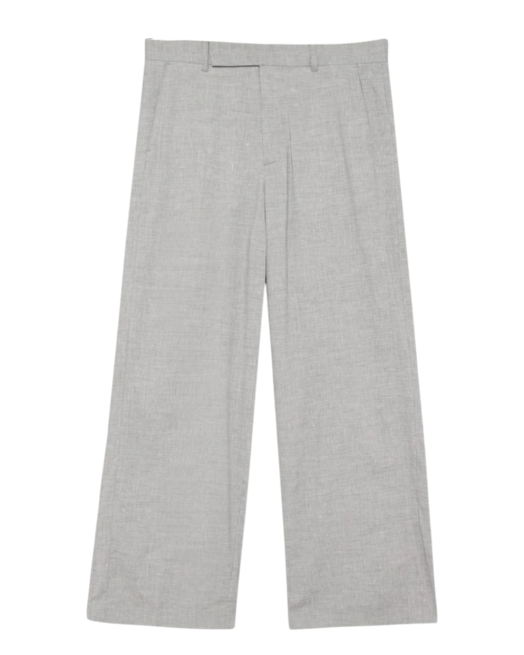 Won Hundred Eron Trousers Light Grey Melange cleane pantalon bij Checkpoint Mol