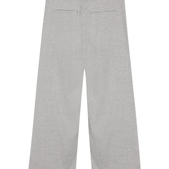 Won Hundred Eron Trousers Light Grey Melange gecombineerd in een moderne herenoutfit