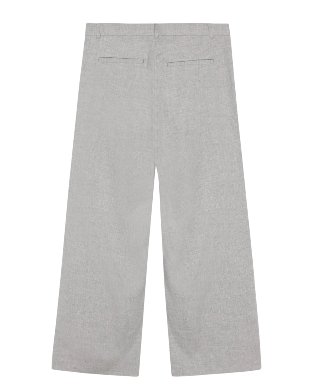 Won Hundred Eron Trousers Light Grey Melange gecombineerd in een moderne herenoutfit