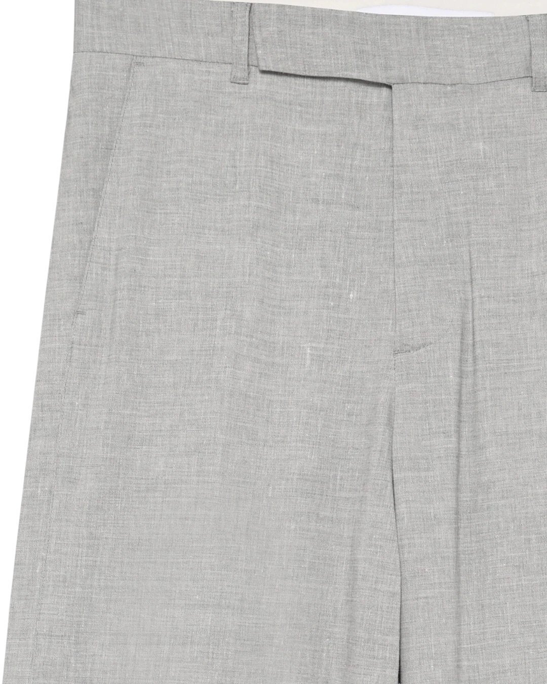 Won Hundred Eron Trousers Light Grey Melange gecombineerd in een moderne herenoutfit