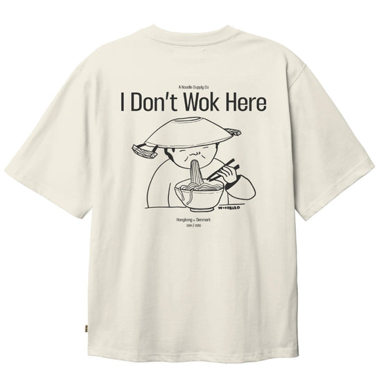 Woodbird WBBaine Wok Tee in Off White bij Checkpoint Mol
