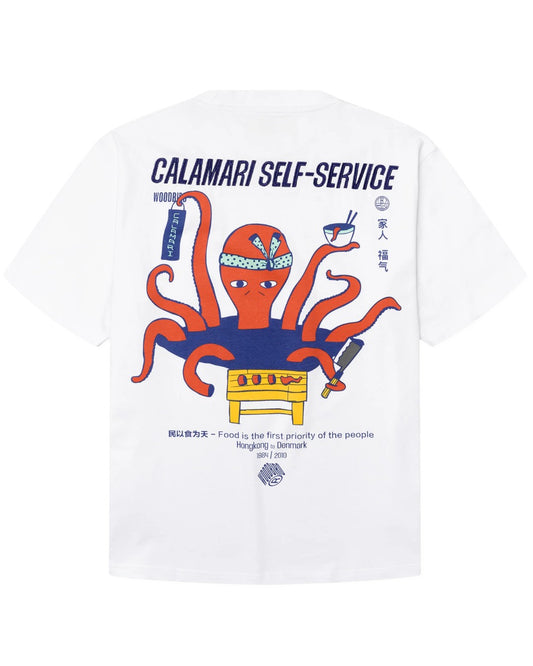 Woodbird WBBaine Octo Tee in White bij Checkpoint Mol