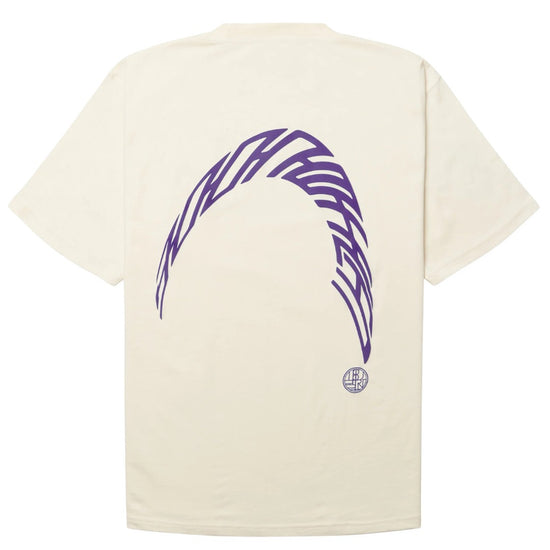 Woodbird WBBaine Warp Tee in Off White bij Checkpoint Mol
