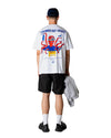 Achterkant van de Woodbird WBBaine Octo Tee White met octopus-chef rugprint