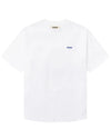 Voorkant van de Woodbird WBBaine Octo Tee White met klein borstlogo