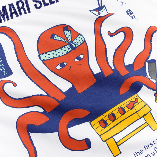 Woodbird WBBaine Octo Tee White gecombineerd in een casual zomeroutfit bij Checkpoint Mol