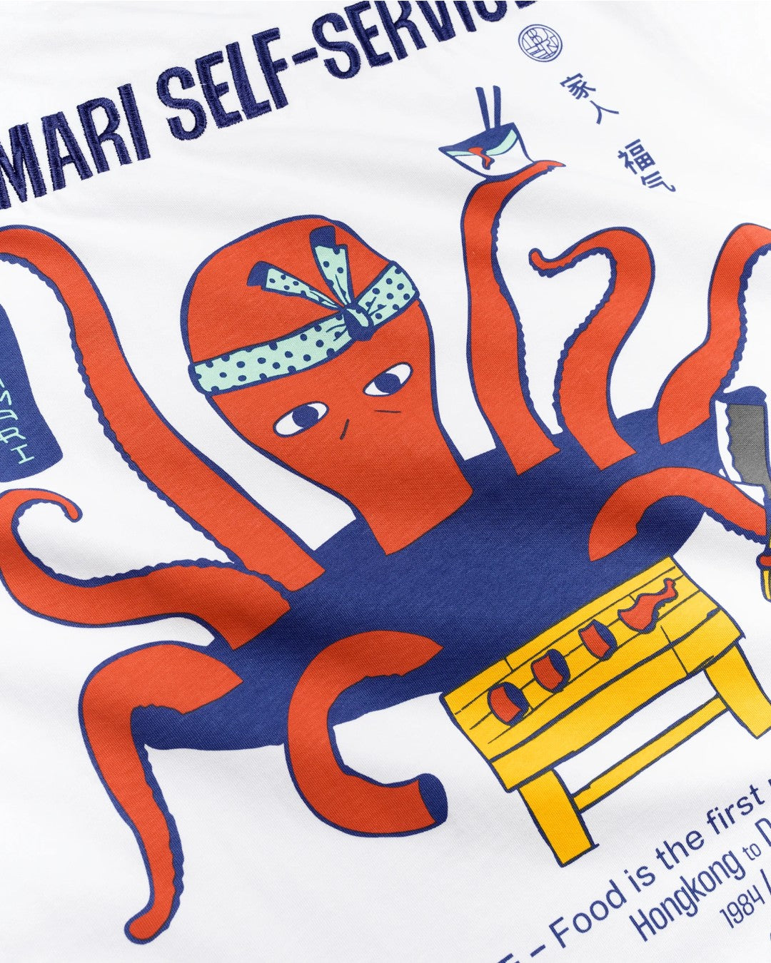 Woodbird WBBaine Octo Tee White gecombineerd in een casual zomeroutfit bij Checkpoint Mol