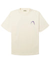 Voorkant van de Woodbird WBBaine Warp Tee Off White met kleine borstprint