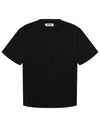 Achterkant van de Woodbird WBBaine Washed Tee in Washed Black