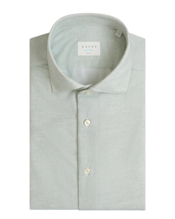 Xacus Active linnenlook Tailor Fit shirt Light Green voor heren