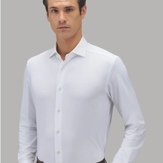 Detail van Xacus Active Shirt met Italiaanse afwerking