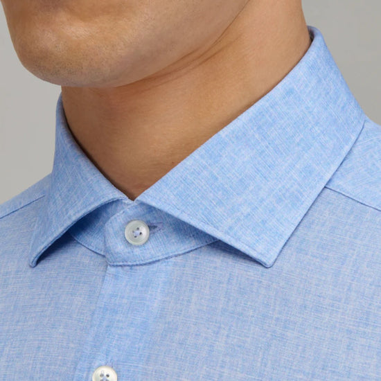 Achterkant van Xacus Active Shirt Light Blue Melange
