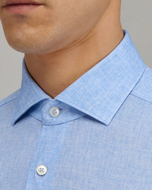 Achterkant van Xacus Active Shirt Light Blue Melange